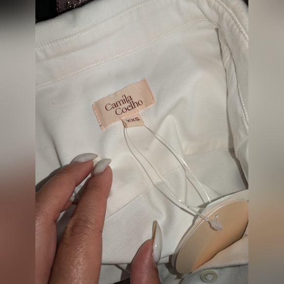 19. NWT CAMILA COELHO ELIN OVERSIZED SHIRT - Picture 8 of 9